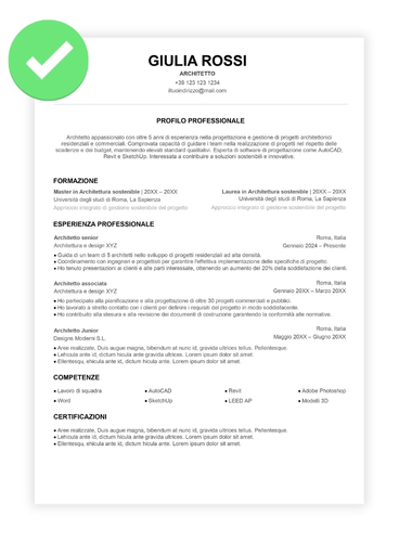 cv ats canva corretto