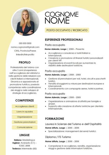 modello di curriculum vitae alto impatto download gratis