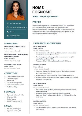 formato word cv successo